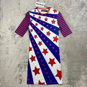 NWT HOUSE OF HOLLAND sz 2 EU 34 UK 6  Mini Bodycon Dress Round Neck Short Sleeve